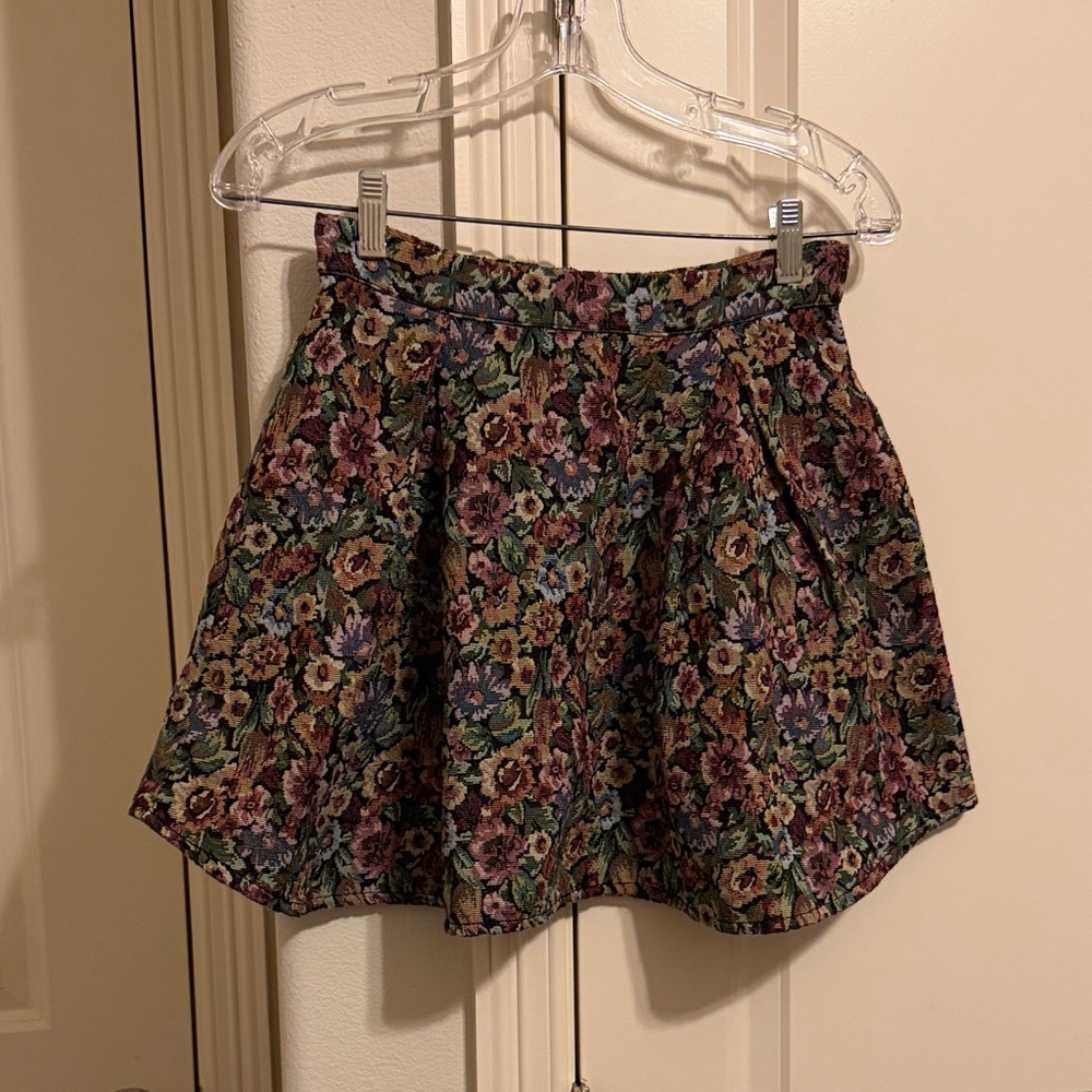 BCBGeneration Multicolor Floral Skater Skirt